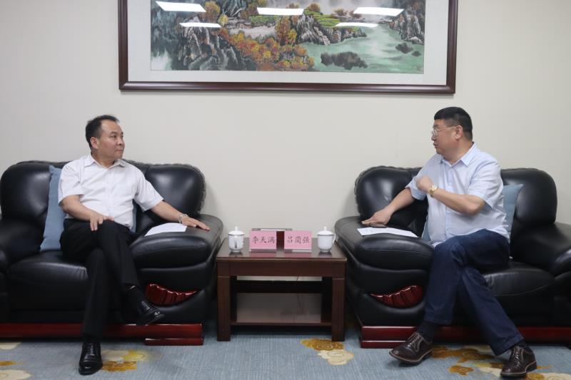 李天滿會見四川大學(xué)全球創(chuàng)聯(lián)常務(wù)副會長、四川會長呂藺強一行