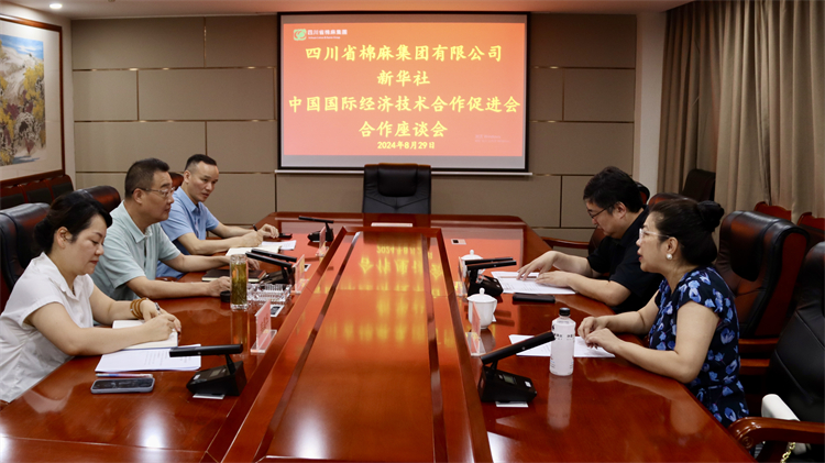 集團公司召開與新華社、中國國際經濟技術合作促進會合作座談會